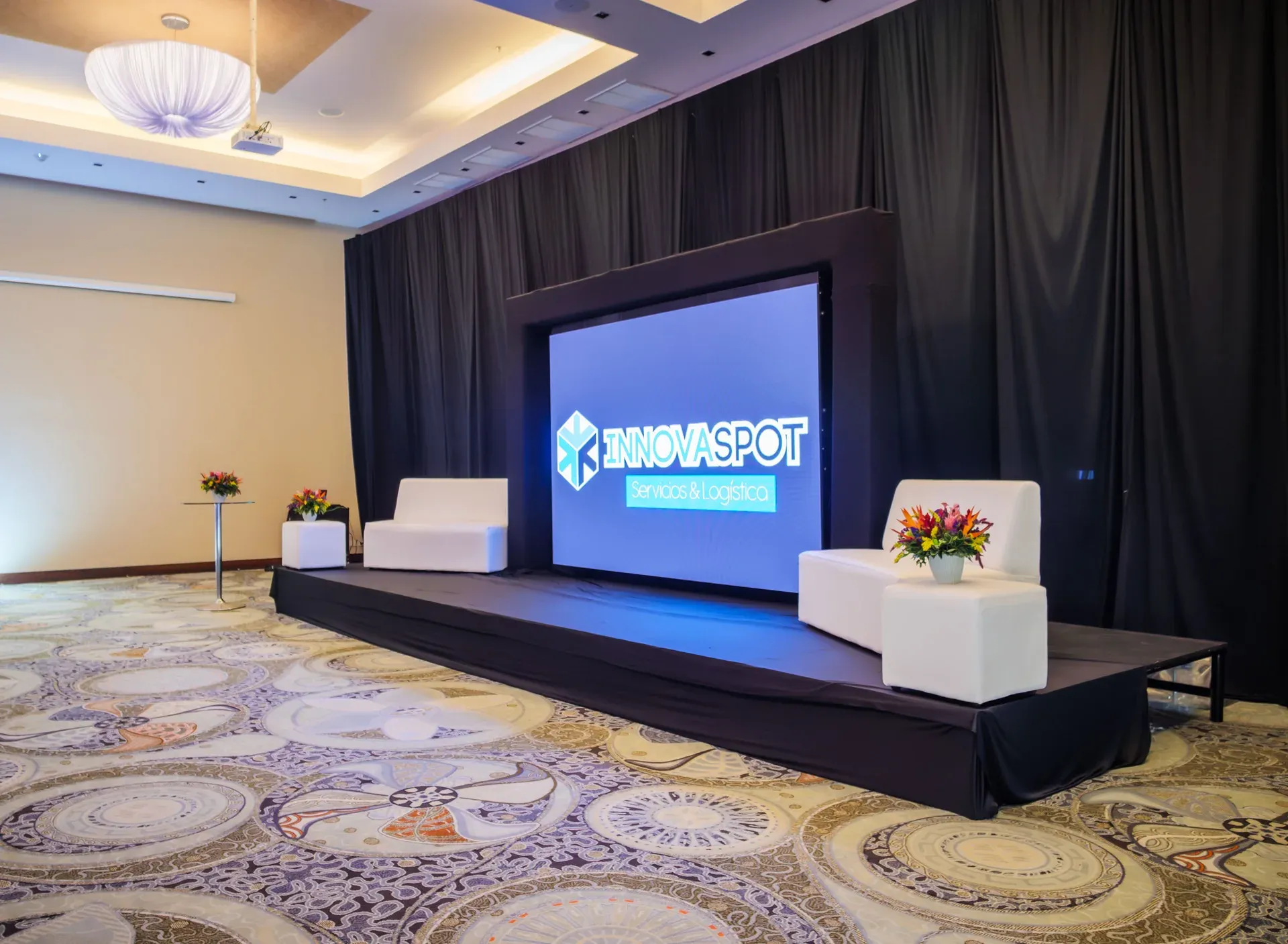 Producción de pantalla LED en un evento corporativo