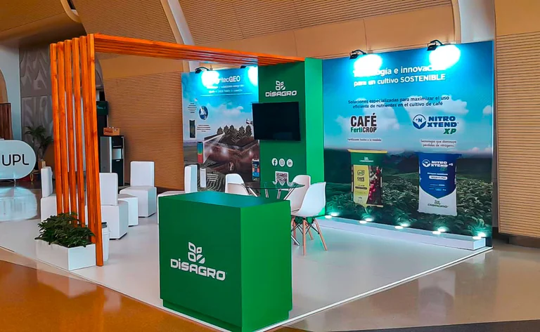 Stand de marketing en congreso producido por InnovaSpot